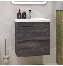 Тумба с раковиной Art Max Family-M 50 подвесная, iron stone