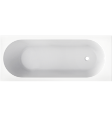 Акриловая ванна SMARTFLOW Oberon Solo 170x70 см, с каркасом, белый глянец