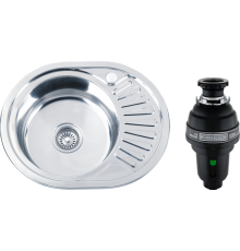 Комплект Мойка кухонная РМС MD6 MG6-5745OVL L + Измельчитель Bone Crusher BC 1000-AS