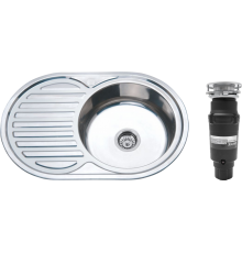 Комплект Мойка кухонная РМС MD6 MG6-7750OVR R + Измельчитель Bone Crusher BC 910-SL-Slim Line