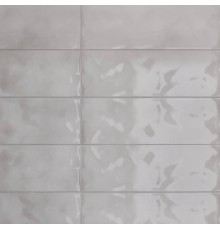 Плитка настенная Meissen Keramik Lissabon глянцевая 25x75, серая, рельеф
