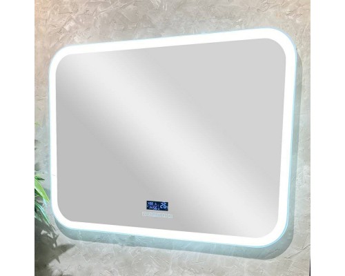 Зеркало Silver Mirrors Стив 91,5x68,5 с подсветкой, с подогревом, с часами Зеркало Silver Mirrors Стив 91,5x68,5 с подсветкой, с подогревом, с часами