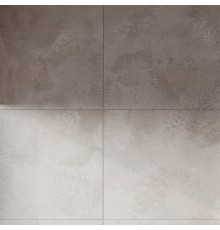 Керамогранит Meissen Keramik State 44,8х89,8 серый, листья