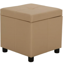 Пуф Stolline Квин 41х41 экокожа nitro beige
