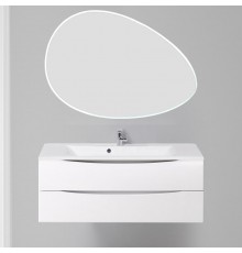 Мебель для ванной комнаты BelBagno Marino 120 bianco lucido, зеркало STWORKI Скаген