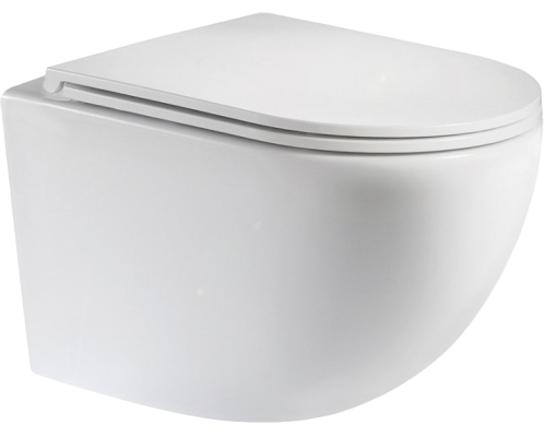 Унитаз подвесной Teymi Lina Vortex T40110 с микрофлитом, безободковый, белый