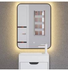 Зеркало Uperwood Modul 60х80, с подсветкой, с подогревом, холодная подсветка, черное