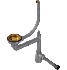 Сифон для мойки Omoikiri WK-1-R-AB античная латунь