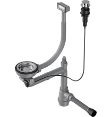 Сифон для мойки Omoikiri WK-1-A-IN нержавеющая сталь