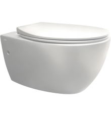 Унитаз подвесной Creo Avignon COMBO-AV1100W/AV1001WT безободковый, с микролифтом