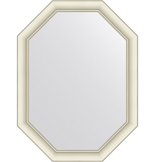 Зеркало Evoform Octagon BY 7435 61х81 белый с серебром, в багетной раме