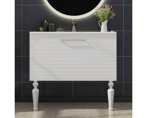 Тумба с раковиной Sanvit Эмми 3Д 90 белая