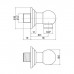 Gattoni PD Выпуск для душа 1/2rdquo;, цвет: бронза. PRARE11V0
