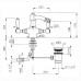 Nicolazzi P.M.Blanc Смеситель для биде с 2мя ручками, на 1 отв., с донным клапаном, излив 127мм, цвет: хром. 1434CR78