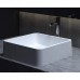 Salini Gloria Раковина накладная 41.5х41.5х12.5cм, без отв., без перелива, S-Stone, цвет: белый матовый. 1102202M