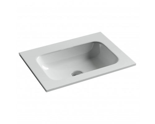 Накладная раковина Ceramicanova Grace прямоугольная без отверстия под смеситель 61 см CN7011wx