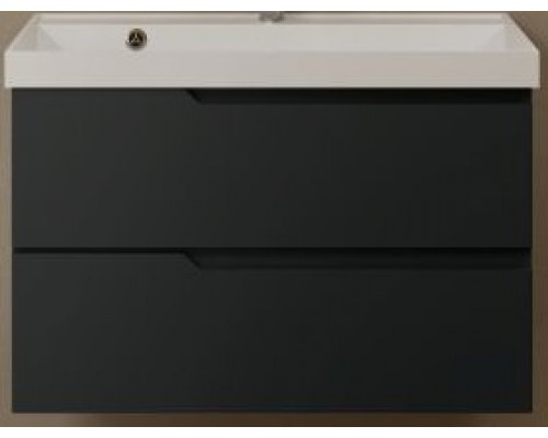 AQM900380GMS3тумба под умывальник подвесная 80 см., цвет антрацит. AQM900380GM