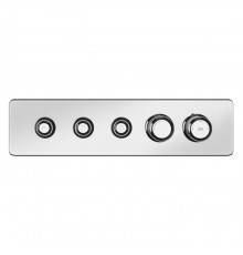 Gessi Hi-Fi Eclectic Смеситель для душа настенный встраиваемый, термостатический, с 3 запорными кнопками, цвет: хром. 65224#031