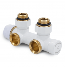 Узел нижнего подключения Primoclima Armature термостатический угловой 1/2 х3/4 белый (правый) PCS3412SW