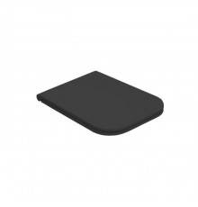 Globo Stone Сиденье для унитазов 52 см STS05/ST002, микролифт, цвет: черный матовый. ST022.AR/cr