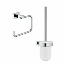Набор Держатель Grohe Essentials Cube 40507001 хром + Ершик 40513001