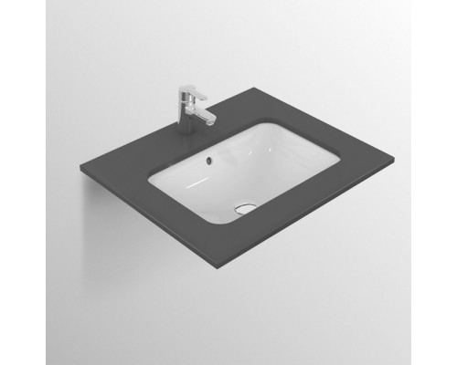 Ideal Standard Connect Раковина 42x35см., встраиваемая снизу, без отв., цвет: белый. E505601 Ideal Standard Connect Раковина 42x35см., встраиваемая снизу, без отв., цвет: белый. E505601