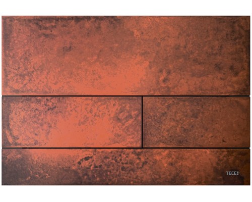 TECEsquare II 9240845 Панель смыва, 2 объёма, 220х150х3 мм, металл, ржавая сталь 9240845