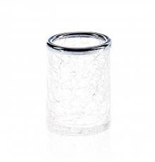 Decor Walther Crack BER Стакан настольный, французское стекло Craquele, цвет: хром. 0933100