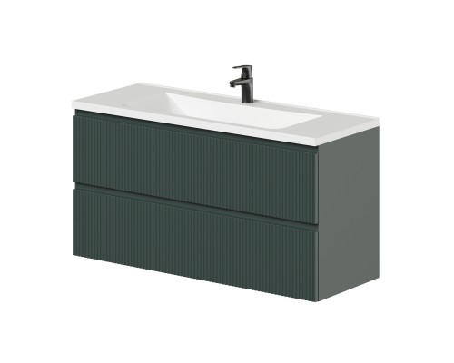 Тумба с раковиной Itana Kate 120 подвесная, велютто авокадо