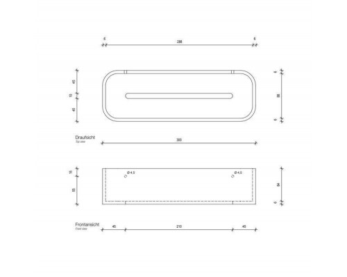 Decor Walther Black Stone DCT30 Душевая полочка 30x10см, подвесная, цвет: черный матовый / хром Decor Walther Black Stone DCT30 Душевая полочка 30x10см, подвесная, цвет: черный матовый / хром