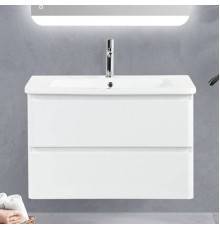 Тумба с раковиной BelBagno Albano-Cer 80 подвесная, bianco lucido