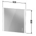Duravit XViu Зеркало с подсветкой 82x80см, цвет: матовый черный. XV70420B2B2