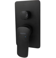 Смеситель для ванны с душем AQUATEK Вега AQ1046MB С ВНУТРЕННЕЙ ЧАСТЬЮ, матовый черный