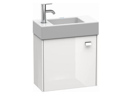 Duravit  Brioso Тумба подвесная 48.4х23.9х44.2см, с раковиной, с 1 дверкой петли слева L, цвет: белый глянц. BR4051L1022,  0724500009