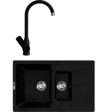 Комплект Мойка кухонная Lava D4.LAV lava + Смеситель SG07 LAV lava