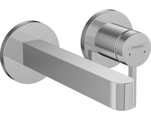 HG 76 051 000 Finoris Смеситель для раковины 165 мм, на 2 отв., настен., (внешняя монтажная часть)