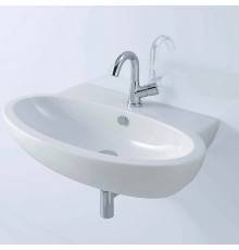 Azzurra Comoda Раковина подвесная 80x50 см, с 1 отв. под смеситель, цвет: Bianco lucido. CMLS08050T0MBI/(COM 80/S bi)*1