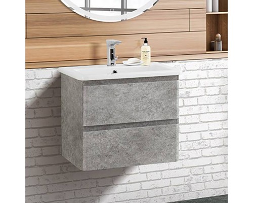 Тумба под раковину BelBagno Albano-Cer 60 подвесная, cemento verona grigio