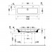 Duravit ME by Starck Раковина подвесная 123х49см., с площадкой, с 2 отв., цвет: белый. 2361120024