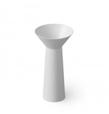 Dea Design Pedestal Basin Раковина 48х48х90см., напольная, без отв., Solid Surface, цвет: White №18. DD2022 480 18