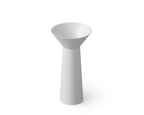 Dea Design Pedestal Basin Раковина 48х48х90см., напольная, без отв., Solid Surface, цвет: White №18. DD2022 480 18