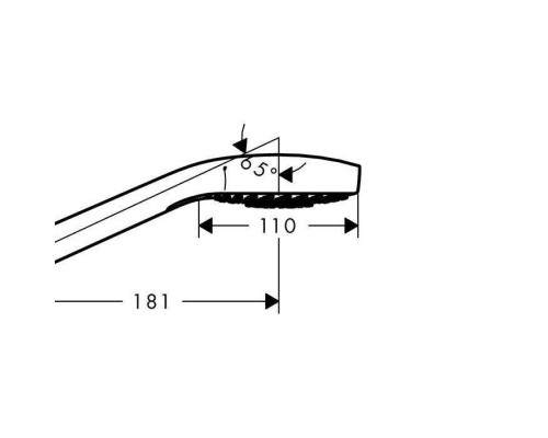 Hansgrohe Croma Select S Multi Ручной душ 11см, цвет: белый/хром. 26800400
