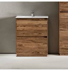 Тумба с раковиной Sancos Libra Floor 70 дуб чарльстон, белая раковина CN7007