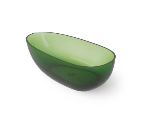Dea Design Modern Ванна 180x90x57см., отдельностоящая, Glasstek, прозрачная смола, цвет: Emerald R3. DD8608 1800 R3 Dea Design Modern Ванна 180x90x57см., отдельностоящая, Glasstek, прозрачная смола, цвет: Emerald R3. DD8608 1800 R3