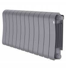 Радиатор биметаллический Royal Thermo Infinity V 300 12 секций, нижнее подключение, Silver Satin