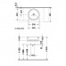 Duravit Starck 1 Раковина 46 см, без отв., цвет: белый. 0445460000