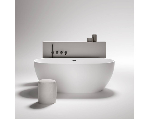 Gruppo Treesse Clivia Ванна 160х75х57 см, из композита, отдельностоящая, со щелевым переливом, цвет: белый глянцевый. V446BL