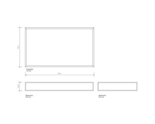 Decor Walther Brownie Tab L Лоток универсальный 28x16см, настольный, цвет: белая кожа. 0930150
