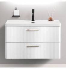 Тумба под раковину BelBagno Due 80 подвесная, bianco lucido