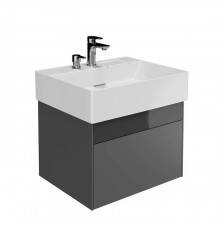 Kerama Marazzi Logica Тумба подвесная 56.4x46x40.3см., 2 ящика, цвет: стальной серый. LOG.60.2\ST